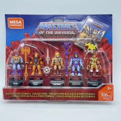 MEGA CONSTRUX MASTER OF THE UNIVERSE HE-MAN BATTLE FOR ETERNIA COLLECTION NIB - Image 1 of 4