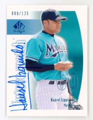 2002 SP Authentic Limited Future Watch Hansel Izquierdo /125 - Image 1 of 2