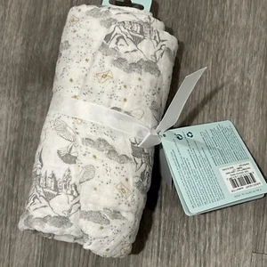 Aden + Anais Harry Potter Muslin Swaddle Baby Blanket Iconic Letters Classic New - Picture 1 of 5