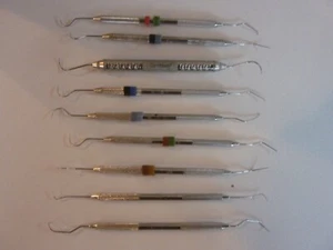 HU-FRIEDY   LOT 9 DENTAL INSTRUMENTS   (6)-#EXD5   #PQ2N6   #EXD2    #P1N   EUC! - Picture 1 of 5