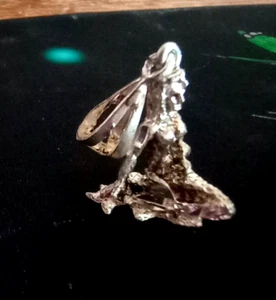 Vintage Sterling Silver Mermaid Pendant Charm 3D - Picture 1 of 6