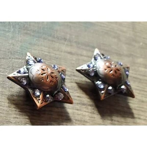 Bronze lilac star bling , replacement conchos, bridle conchos, tack concho - Picture 1 of 3