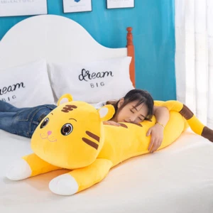 Cute Long Giant Plush Tigers Large Toy Pillow Children Kids Sleeping Doll Animal - Picture 1 of 5