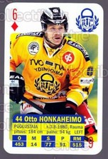 2013-14 Finnish SM LIIGA Playing Card #32 Otto Honkaheimo
