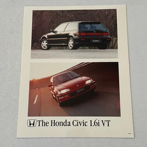 Honda Civic 1.6i VT Car Factory Press Photo Photograph European Market - Picture 1 of 4