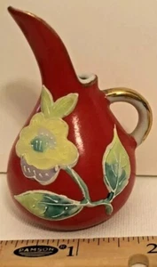 Lot Of 5 Vtg Miniature Pitchers Handmade Pottery Sizes Range From 1” To 2 1/2” - Picture 1 of 9