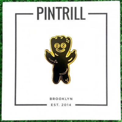 ⚡RARO⚡ PINTRILL x PARCHE AGRIO NIÑOS Pin Parche Agrio Negro y Dorado *NUEVO* 🍬 Foto 1 de 3