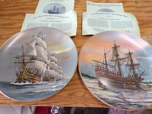 12er Set Royal Cornwall Sammlerplatten zweitausend Jahre Segelschiffe - Bild 1 von 7