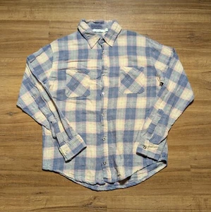 Camicia di flanella MNML uomo media a quadri multicolore con bottoni doppie tasche - Foto 1 di 10