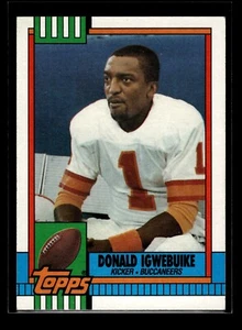 1990 Topps DISCLAIMER #412 Donald Igwebuike (EX)(FTB) - Picture 1 of 2