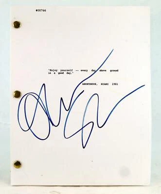 Oliver Stone Signed Scarface Movie Script JFK Platoon Conan Paperback - Image 1 of 2