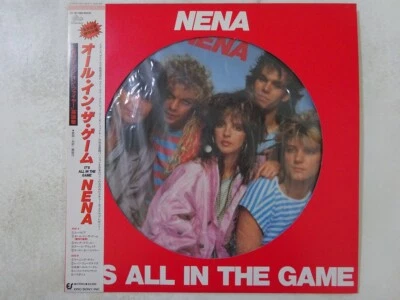 Nena It's All In The Game Epic 30 3P-686 Japan picture VINYL LP OBI - Image 1 of 3