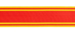 286. Fire Brigade Long Service Medal Ribbon Select Option Sizes - Foto 1 di 1