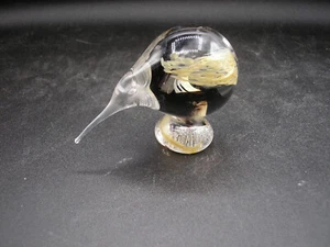 Vintage Kunst Glas Figur Hokiti Glas Studio Kiwi Vogel Neuseeland - Bild 1 von 4