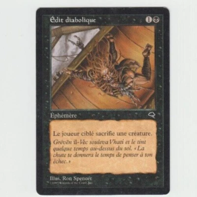 French Diabolic Edict *Tempest* MTG Additional Cards Ship Free - Image 1 of 2