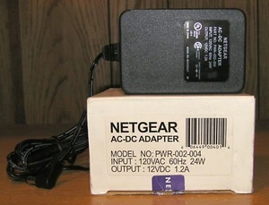 NOS Genuine OEM Netgear PWR-002-004 AC-DC Adapter Power Supply 12VDC 1.2A - Picture 1 of 3