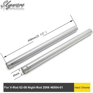 Pair 49mm Inner Fork Tubes 46504-01 For Harley V-Rod VRSCA 02-06 Night-Rod VRSCD - Picture 1 of 10