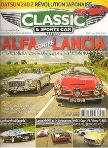 CLASSIC & SPORTS CAR 41 S2 ALFA 2600 SPIDER FLAMINIA CONVERTIBLE LOTUS MK8 MK9 - Imagen 1 de 2