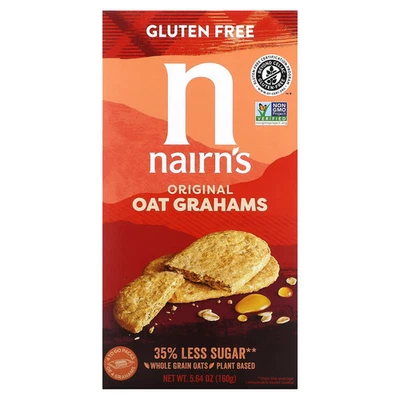 Grahams de avena, sin gluten, originales, 5,64 oz (160 g) Foto 1 de 2