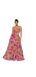 Modisches fruchtbares Netz Maxikleid fuchsia Größe Small Strand - Bild 1 von 2