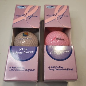 Wilson HOPE Golf Balls Crystal Clear Pink and Grey, Breast Cancer Awareness - Picture 1 of 6