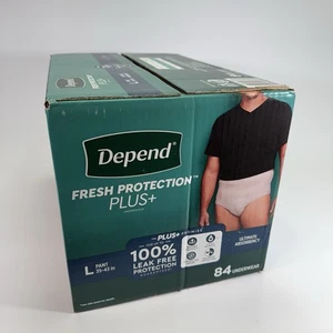 Depend Protection Plus Ultimate Underwear for Men LARGE 84 Count - Picture 1 of 4