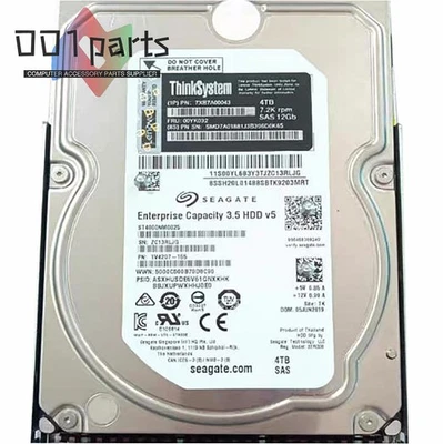 00YK032 Lenovo 7XB7A00043 ThinkSystem 3.5" 4TB 7.2K SAS 12Gb Hot Swap 512n HDD - Image 1 of 4