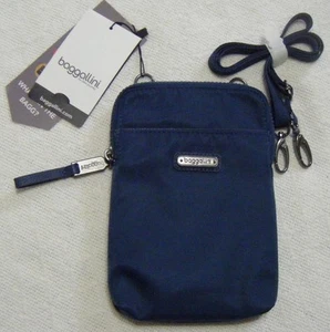 Baggallini Broadway Crossbody RFID Phone Bag Indigo Blue NWT (T/B1) - Picture 1 of 1