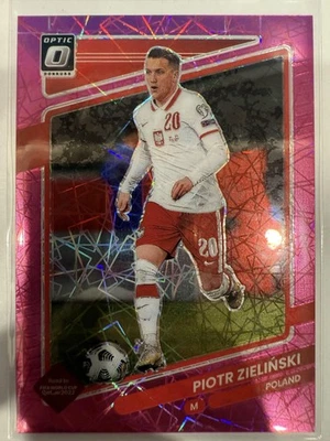 2021-22 Donruss #109 Piotr Zielinski Optic Pink Velocity #/25 - Image 1 of 2