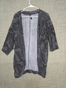 Ambrielle Damen Cover Up Schwarz Weiß Medium Nachtwäsche 3/4 Arm - Bild 1 von 6