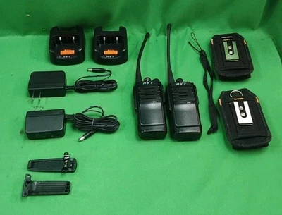 Hyt TC-508 Radio Analógica Juego De 2 Con 2 Cargadores Probado Bueno (E11) Foto 1 de 4