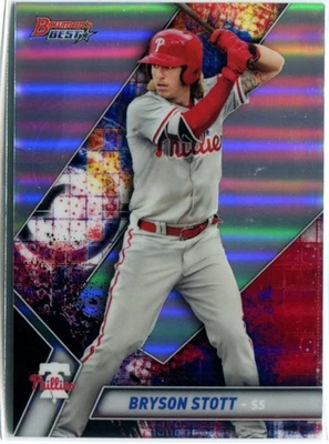 BRYSON STOTT 2019 Bowman's Best Top Prospect REFRACTOR #TP-6 - Image 1 of 2