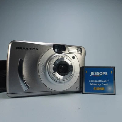 Praktica DC 21 2.1MP Compact Digital Camera Silver Tested - Image 1 of 4