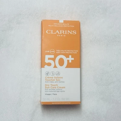 Clarins Sun Care Dry Touch Cream Spf 50 - New Sealed - Image 1 of 4