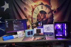 Gaming PC RYZEN 5500 GTX RTX 4060 8GB RGB 16 GB RAM 1TB NVME 700 Watt + more - Picture 1 of 14