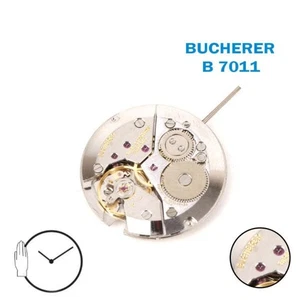 Bucherer B7011 Swiss Watch Movement-Vintage Spare Part-Manual Wind-3 Positions - Picture 1 of 2