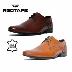 REAL LEATHER Red Tape Mens Sampson Lace Up Oxford Dress Work Smart Shoes - Picture 1 of 11