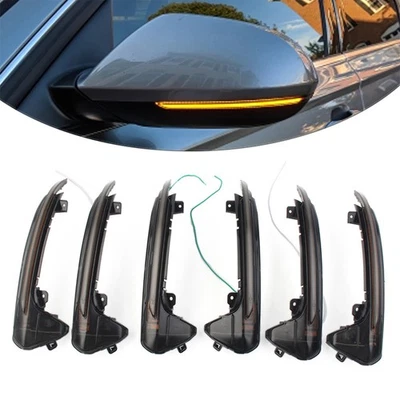 Luz de señal de giro de espejo lateral LED secuencial para Audi A6 C7 C7.5 RS6 S6 4G 12-18 Foto 1 de 4