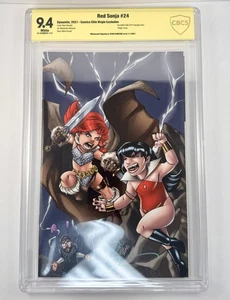 Red Sonja #24 CBCS 9.4 SS — Kincaid Virgin CE Exclusive (Hulk #181 Hommage) 🗡️ - Bild 1 von 2