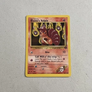Pokemon TCG Trading Card 2000 Gym Challenge -- Blaine's Vulpix 66/132 - Picture 1 of 2