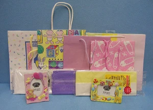 Lot of 10 items Gift Bags, Picture Frames, Tissue Paper New Baby - Picture 1 of 7