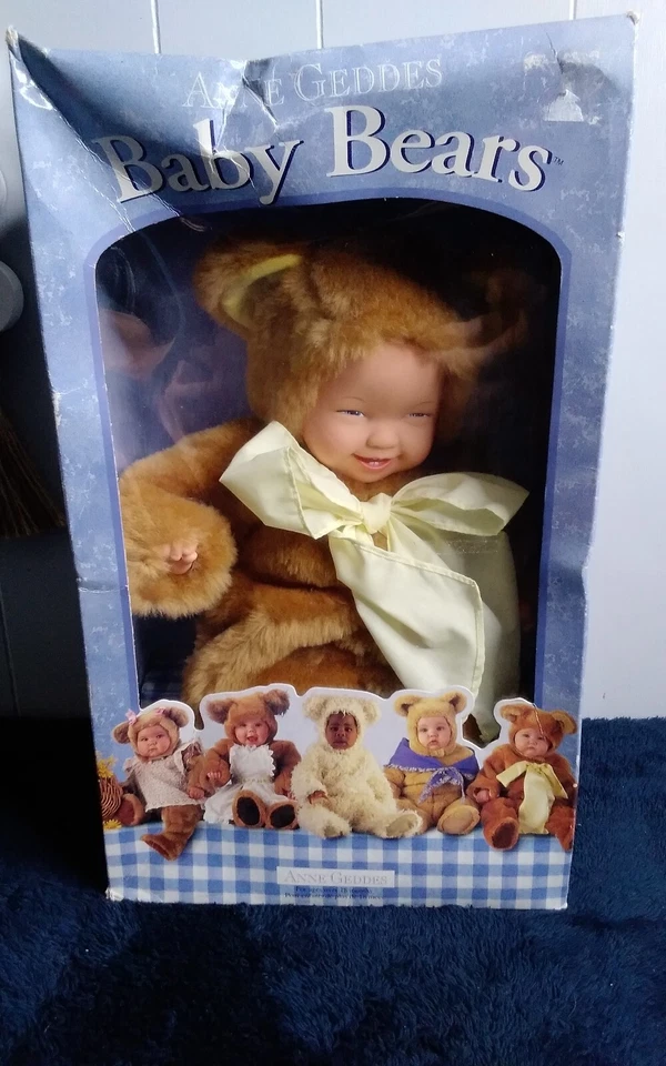 Anne Geddes Baby Bears African American Doll 525913 With Tag
