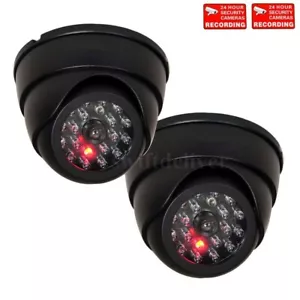 2x Fake IR LEDs Flashing Light Dummy Dome Security Camera Home Surveillance C9R - Picture 1 of 6