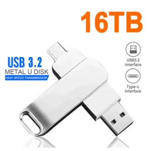 Chiavetta USB OTG 16TB 2-in-1 - Alta Velocità USB 3.2, Compatibile Universale - Foto 1 di 6