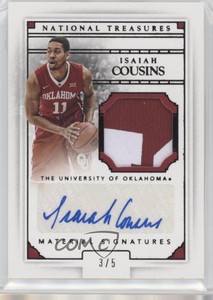 2016 Panini National Treasures Collegiate Black /5 Isaiah Cousins Rookie Auto RC