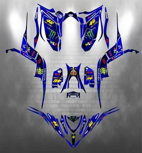 Yamaha Raptor 700-700R 2013-2023 Full Graphics kit Stikers Decals - Picture 1 of 5