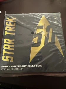 Australia 2016 1oz Silver 50th Anniversary Star Trek Delta Coin - Picture 1 of 3