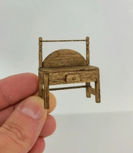 Artisan Potting Bench, Work Table or Dresser w/ Drawer 1:48 Dollhouse Miniature - Picture 1 of 7