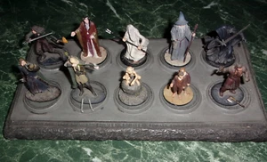 HERR DER RINGE collez uff.le 10 Bleifiguren NLP 2004 2005 mit Aufsteller - Bild 1 von 4