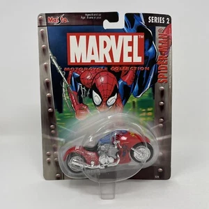 Maisto Series 2 Marvel Motorcycle Collection Spiderman Blue Speed - Picture 1 of 7